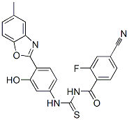 (9CI)-4-氰基-2-氟-N-[[[3-羟基-4-(5-甲基-2-苯并噁唑基)苯基]氨基]硫氧代甲基]-苯甲酰胺结构式_593238-87-0结构式