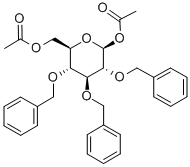 1,6-二-o-乙酰基-2,3,4-三-o-苄基-beta-d-吡喃葡萄糖结构式_59433-13-5结构式