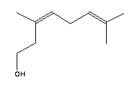 异香叶醇结构式_5944-20-7结构式