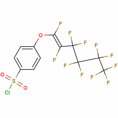 4-[(十一氟己烯基)氧基]苯磺酰氯结构式_59493-82-2结构式