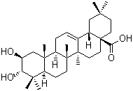 (2betaalpha,3alpha)-2,3-二羟基齐墩果-12-烯-28-酸结构式_5957-40-4结构式