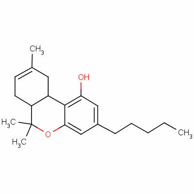 Delta-8-tetrahydrocannabinol Structure,5957-75-5Structure