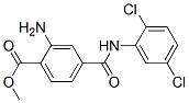 2-氨基-4-(2,5-二氯苯甲酰胺基)苯甲酸甲酯结构式_59673-82-4结构式