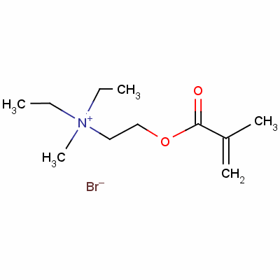 二乙基甲基[2-[(2-甲基-1-氧代烯丙基)氧基]乙基]溴化铵结构式_59836-87-2结构式
