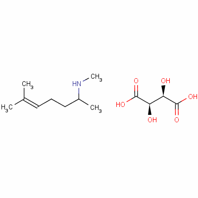 Isometheptane tartrate (dimethylheptene methylamine tartrate) Structure,5984-50-9Structure