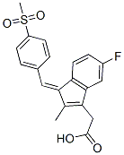 2-[(3Z)-6-氟-2-甲基-3-[(4-甲基磺酰基苯基)亚甲基]茚-1-基]乙酸结构式_59973-80-7结构式