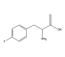 p-氟苯基丙氨酸结构式_60-17-3结构式