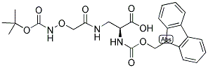 NΑ-FMOC-NΒ-(N-BOC-氨基氧基乙酰基)-L-2,3-二氨基丙酸结构式_600153-12-6结构式