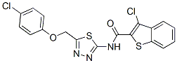 (9ci)-3-氯-n-[5-[(4-氯苯氧基)甲基]-1,3,4-噻二唑-2-基]-苯并[b]噻吩-2-羧酰胺结构式_600640-90-2结构式