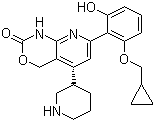 7-[2-(环丙基甲氧基)-6-羟基苯基]-1,4-二氢-5-(3s)-3-哌啶基-2H-吡啶并[2,3-d][1,3]噁嗪-2-酮结构式_600734-02-9结构式
