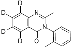 2-甲基-3-(2-甲基苯基)-4(3H)-喹唑啉酮-5,6,7,8-d4结构式_60124-85-8结构式