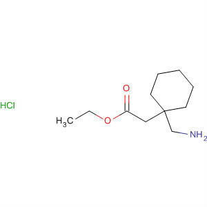 2-(1-(氨基甲基)环己基)乙酸乙酯盐酸盐结构式_60175-04-4结构式