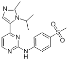 4-(1-异丙基-2-甲基-1H-咪唑-5-基)-N-(4-(甲基磺酰基)苯基)嘧啶-2-胺结构式_602306-29-6结构式