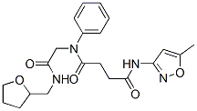(9ci)-n-(5-甲基-3-异噁唑基)-n-[2-氧代-2-[[(四氢-2-呋喃)甲基]氨基]乙基]-n-苯基-丁烷二酰胺结构式_602322-21-4结构式