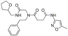 (9ci)-n-(5-甲基-3-异噁唑基)-n-[2-氧代-2-[[(四氢-2-呋喃)甲基]氨基]乙基]-n-(2-苯基乙基)-丁烷二酰胺结构式_602322-30-5结构式