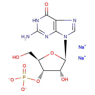 鸟苷酸钠结构式_6027-83-4结构式