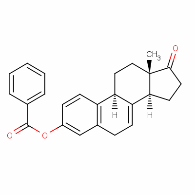 马烯雌酮苯甲酸结构式_6030-80-4结构式