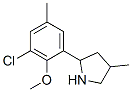 (9CI)-2-(3-氯-2-甲氧基-5-甲基苯基)-4-甲基-吡咯烷结构式_603068-55-9结构式