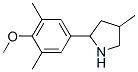 (9CI)-2-(4-甲氧基-3,5-二甲基苯基)-4-甲基-吡咯烷结构式_603068-63-9结构式