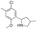 (9CI)-2-(5-氯-2-甲氧基-4-甲基苯基)-4-甲基-吡咯烷结构式_603069-01-8结构式