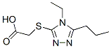 (9ci)-[(4-乙基-5-丙基-4H-1,2,4-噻唑-3-基)硫代]-乙酸结构式_603071-16-5结构式
