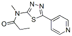 (9ci)-n-甲基-n-[5-(4-吡啶)-1,3,4-噻二唑-2-基]-丙酰胺结构式_603074-76-6结构式