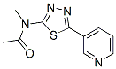 (9ci)-n-甲基-n-[5-(3-吡啶)-1,3,4-噻二唑-2-基]-乙酰胺结构式_603075-49-6结构式