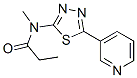 (9ci)-n-甲基-n-[5-(3-吡啶)-1,3,4-噻二唑-2-基]-丙酰胺结构式_603075-75-8结构式