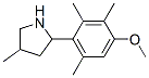 (9CI)-2-(4-甲氧基-2,3,6-三甲基苯基)-4-甲基-吡咯烷结构式_603089-80-1结构式