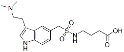 4-{[({3-[2-(二甲基氨基)乙基]-1H-吲哚-5-基}甲基)磺酰基]氨基}丁酸结构式_603137-41-3结构式