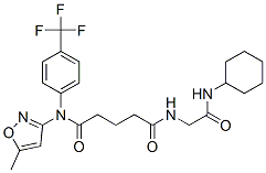 (9CI)-N-[2-(环己基氨基)-2-氧代乙基]-N-(5-甲基-3-异噁唑基)-N-[4-(三氟甲基)苯基]-戊二酰胺结构式_603945-84-2结构式