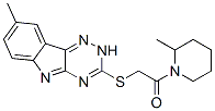 (9ci)-2-甲基-1-[[(8-甲基-2H-1,2,4-噻嗪并[5,6-b]吲哚-3-基)硫代]乙酰基]-哌啶结构式_603946-24-3结构式