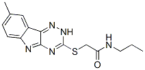 (9ci)-2-[(8-甲基-2H-1,2,4-噻嗪并[5,6-b]吲哚-3-基)硫代]-n-丙基-乙酰胺结构式_603946-28-7结构式