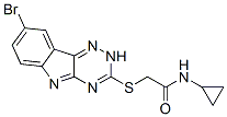 (9ci)-2-[(8-溴-2H-1,2,4-噻嗪并[5,6-b]吲哚-3-基)硫代]-n-环丙基-乙酰胺结构式_603946-95-8结构式