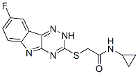 (9ci)-n-环丙基-2-[(8-氟-2H-1,2,4-噻嗪并[5,6-b]吲哚-3-基)硫代]-乙酰胺结构式_603947-98-4结构式