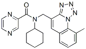 (9CI)-N-环己基-N-[(9-甲基四唑并[1,5-a]喹啉-4-基)甲基]-吡嗪羧酰胺结构式_603949-59-3结构式