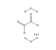 草酸亚铁二水合物结构式_6047-25-2结构式