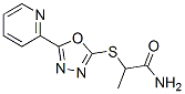 (9CI)-2-[[5-(2-吡啶)-1,3,4-噁二唑-2-基]硫代]-丙酰胺结构式_604739-85-7结构式