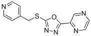 (9CI)-[5-[(4-吡啶甲基)硫代]-1,3,4-噁二唑-2-基]-吡嗪结构式_604740-27-4结构式