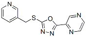 (9CI)-[5-[(3-吡啶甲基)硫代]-1,3,4-噁二唑-2-基]-吡嗪结构式_604740-28-5结构式