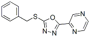 (9CI)-[5-[(苯基甲基)硫代]-1,3,4-噁二唑-2-基]-吡嗪结构式_604740-34-3结构式