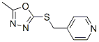(9CI)-4-[[(5-甲基-1,3,4-噁二唑-2-基)硫代]甲基]-吡啶结构式_604740-75-2结构式