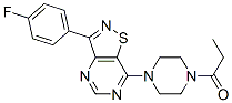 (9ci)-1-[3-(4-氟苯基)异噻唑并[4,5-d]嘧啶-7-基]-4-(1-氧代丙基)-哌嗪结构式_604741-38-0结构式