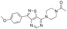 (9ci)-1-乙酰基-4-[3-(4-甲氧基苯基)异噻唑并[4,5-d]嘧啶-7-基]-哌嗪结构式_604741-44-8结构式