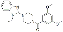 (9ci)-1-(3,5-二甲氧基苯甲酰基)-4-(1-乙基-1H-苯并咪唑-2-基)-哌嗪结构式_604741-70-0结构式
