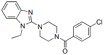 (9ci)-1-(4-氯苯甲酰基)-4-(1-乙基-1H-苯并咪唑-2-基)-哌嗪结构式_604741-82-4结构式