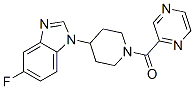 (9CI)-4-(5-氟-1H-苯并咪唑-1-基)-1-(吡嗪羰基)-哌啶结构式_604742-09-8结构式