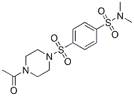 (9ci)-1-乙酰基-4-[[4-[(二甲基氨基)磺酰基]苯基]磺酰基]-哌嗪结构式_604761-90-2结构式