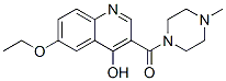 (9ci)-1-[(6-乙氧基-4-羟基-3-喹啉)羰基]-4-甲基-哌嗪结构式_604772-99-8结构式