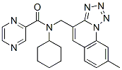 (9CI)-N-环己基-N-[(8-甲基四唑并[1,5-a]喹啉-4-基)甲基]-吡嗪羧酰胺结构式_604778-70-3结构式